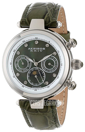 Akribos XXIV Zielony/Skóra Ø44.5 mm AK441GN