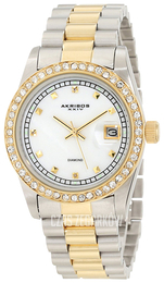 Akribos XXIV Diamond Biały/Stal w odcieniu złota Ø37 mm AK488TTG