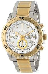 Akribos XXIV Ultimate Srebrny/Stal w odcieniu złota Ø43 mm AK527TTG