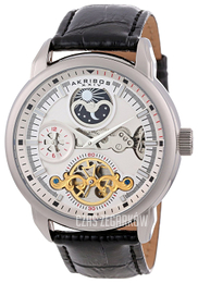 Akribos XXIV Biały/Skóra Ø45 mm AK541BK