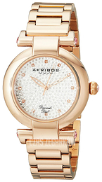 Akribos XXIV Diamond Srebrny/Stal w kolorze różowego złota Ø36.5 mm AK565RG