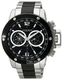 Akribos XXIV Conqueror Czarny/Stal Ø50 mm AK604SSB