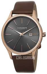 Akribos XXIV Essential Szary/Skóra Ø44 mm AK618RG