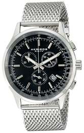 Akribos XXIV Ultimate Czarny/Stal Ø42 mm AK625SSB