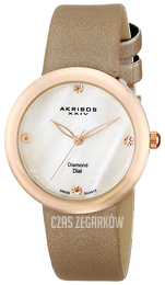 Akribos XXIV Impeccable Biały/Satyna Ø30 mm AK687PK