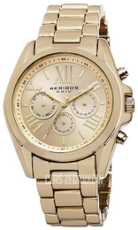 Akribos XXIV Ultimate Żółte złoto/Stal w odcieniu złota Ø40 mm AK693YG