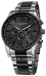 Akribos XXIV Ultimate Czarny/Stal Ø45 mm AK736TTB