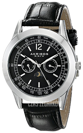 Akribos XXIV Czarny/Skóra Ø45 mm AK740SSB