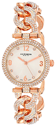 Akribos XXIV Brillianaire Biały/Stal w kolorze różowego złota Ø28 mm AK756RG