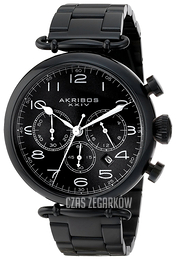 Akribos XXIV Grandiose Czarny/Stal Ø46 mm AK764BK
