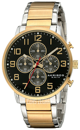 Akribos XXIV Chronograph Czarny/Stal Ø42 mm AK810TTG