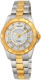 Akribos XXIV Crystal Biały/Stal w odcieniu złota Ø34 mm AK1006TTG