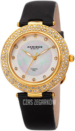 Akribos XXIV Diamond Biały/Skóra Ø36 mm AK1008BKG