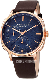 Akribos XXIV Multi-Function Niebieski/Skóra Ø42 mm AK1022RGBR