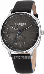 Akribos XXIV Multi-Function Czarny/Skóra Ø42 mm AK1022SSBK