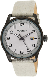 Akribos XXIV Seude Srebrny/Skóra Ø40 mm AK1029GY
