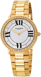 Akribos XXIV Biały/Stal w odcieniu złota Ø36 mm AK1036RG