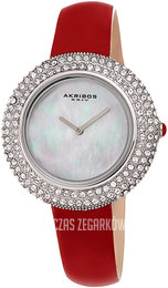 Akribos XXIV Crystal Biały/Skóra Ø36 mm AK1049RD