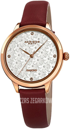 Akribos XXIV Diamond Srebrny/Skóra Ø34 mm AK1051BR