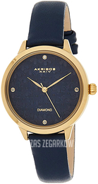 Akribos XXIV Diamond Niebieski/Skóra Ø34 mm AK1051BU