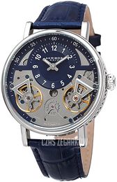 Akribos XXIV Flywheel Niebieski/Skóra Ø40 mm AK1058SSBU