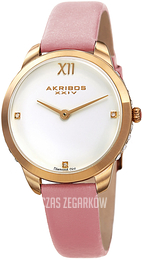 Akribos XXIV Diamond Biały/Satyna Ø34 mm AK1059PK