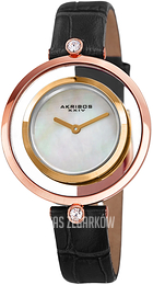 Akribos XXIV Crystal Biały/Skóra Ø33 mm AK1060BK