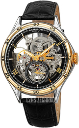 Akribos XXIV Mechanical Czarny/Skóra Ø40 mm AK1066BKG