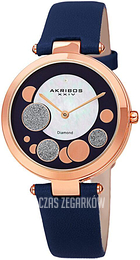 Akribos XXIV Diamond Niebieski/Skóra Ø34 mm AK1069BU