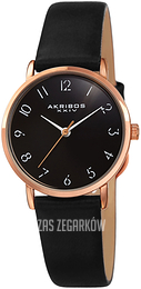 Akribos XXIV Classic Czarny/Skóra Ø28 mm AK1087BK
