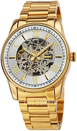 Akribos XXIV Mechanical Srebrny/Stal w odcieniu złota Ø41 mm AK1103YG