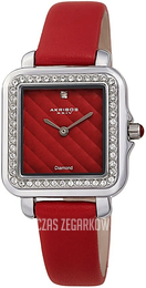 Akribos XXIV Diamond Czerwony/Skóra AK1106RD