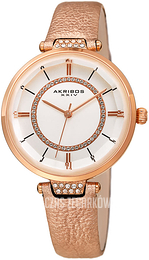 Akribos XXIV Crystal Biały/Skóra Ø34 mm AK1116PK