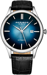 Akribos XXIV Mechanical Niebieski/Skóra Ø44 mm AK1123SSBU