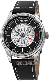 Akribos XXIV Elegant Czarny/Skóra Ø40 mm AK1126SSBK