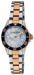 Akribos XXIV Srebrny/Stal w kolorze różowego złota Ø29 mm AK157TTWH
