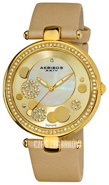 Akribos XXIV Diamond Żółte złoto/Satyna Ø40 mm AK434YG