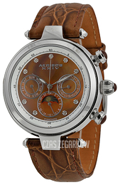 Akribos XXIV Diamond Brązowy/Skóra Ø39 mm AK441BR