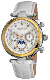 Akribos XXIV Diamond Biały/Skóra Ø44.5 mm AK441WT