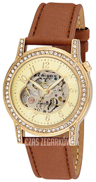 Akribos XXIV Bravura Żółte złoto/Skóra Ø38 mm AK475BR