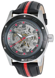 Akribos XXIV Premier Szkieletowa tarczy/Skóra Ø48 mm AK476RD