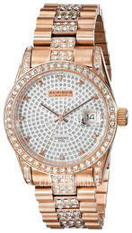 Akribos XXIV Diamond Srebrny/Stal w kolorze różowego złota Ø37 mm AK486RG