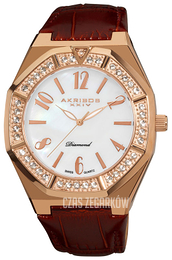 Akribos XXIV Essential Biały/Skóra Ø44 mm AK490RG