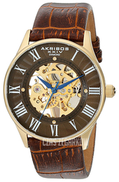 Akribos XXIV Bravura Brązowy/Skóra Ø42 mm AK499YG