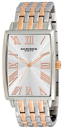 Akribos XXIV Srebrny/Stal w kolorze różowego złota AK505TT