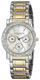 Akribos XXIV Diamond Biały/Stal Ø33 mm AK530TT