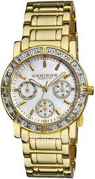 Akribos XXIV Biały/Stal w odcieniu złota Ø33 mm AK530YG