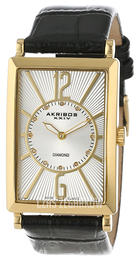 Akribos XXIV Essential Srebrny/Skóra AK542YG