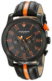 Akribos XXIV Multi-Function Czarny/Skóra Ø45 mm AK554OR