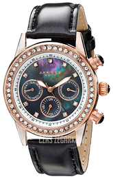 Akribos XXIV Multi-Function Czarny/Skóra Ø39 mm AK556BKR